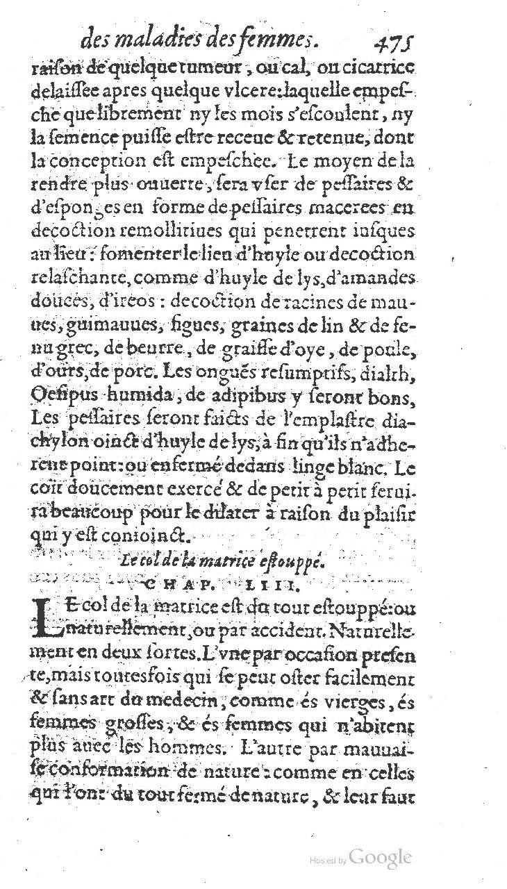 1585 - Jacques du Puis - Trésor des remèdes secrets pour les maladies des femmes - BnF