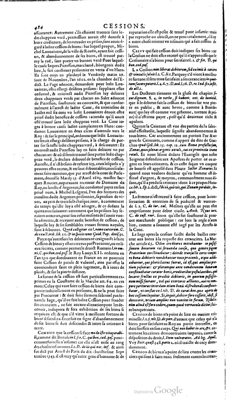 1629 - Veuve Nicolas Buon - Trésor du droit français (21754 T. 1) - BM Lyon 1629 - Veuve Nicolas Buon - Trésor du droit français (21754 T. 1) - BM Lyon