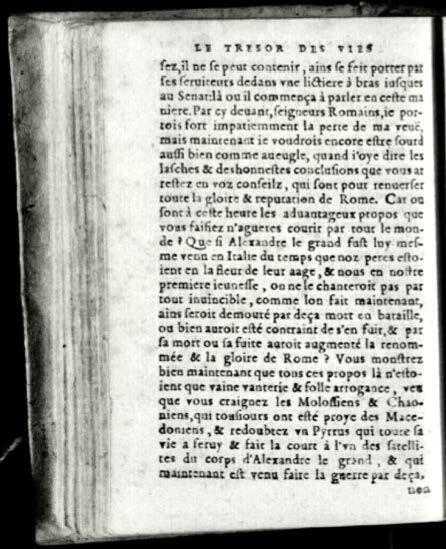 1574 - Benoît Rigaud - Trésor des vies de Plutarque - Avignon