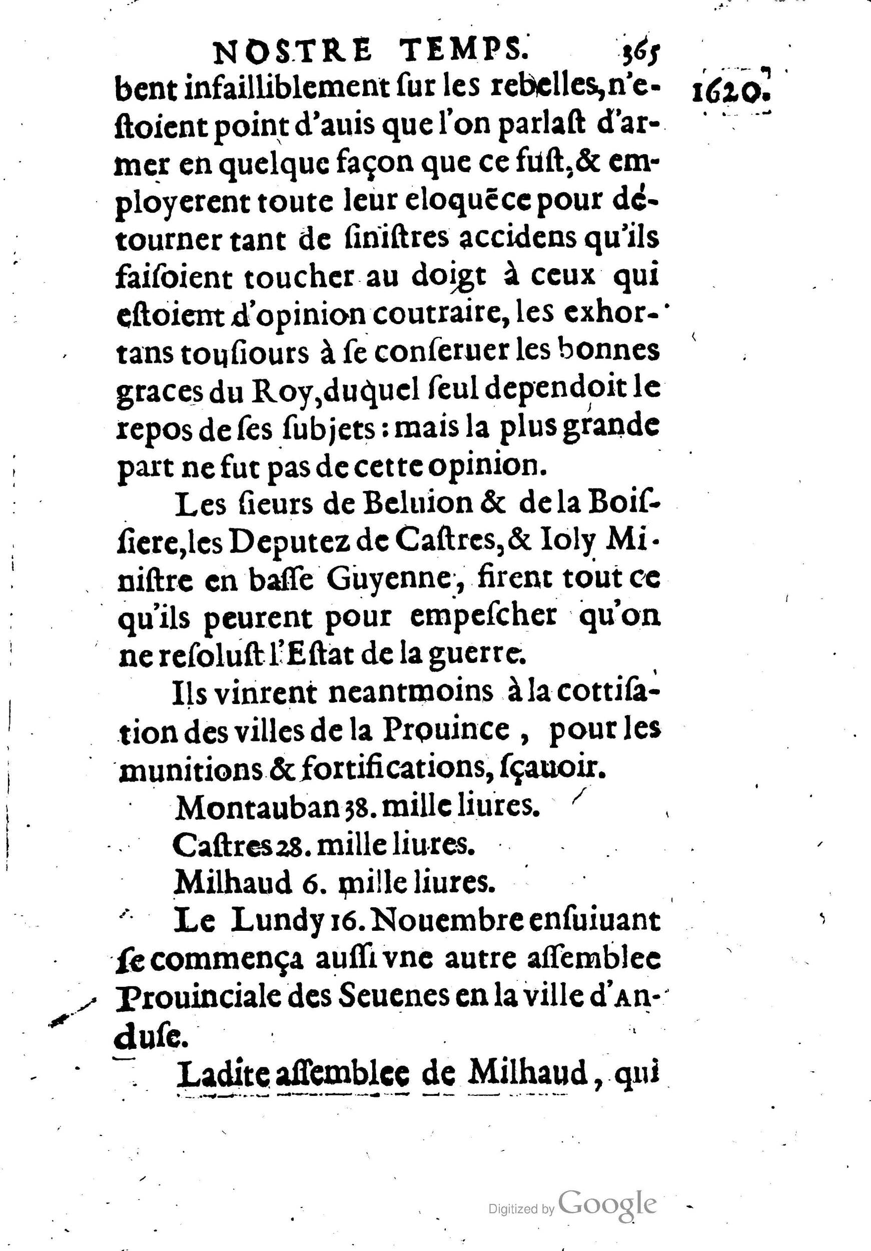 1623 - Joseph Bouillerot - Trésor de l’histoire générale de notre temps - BM Lyon