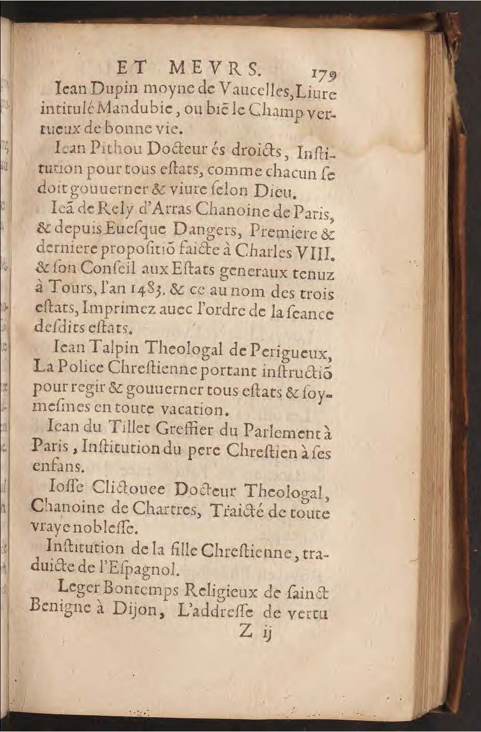 1602 - François Jacquin - Trésor des bons esprits français - BnF Arsenal