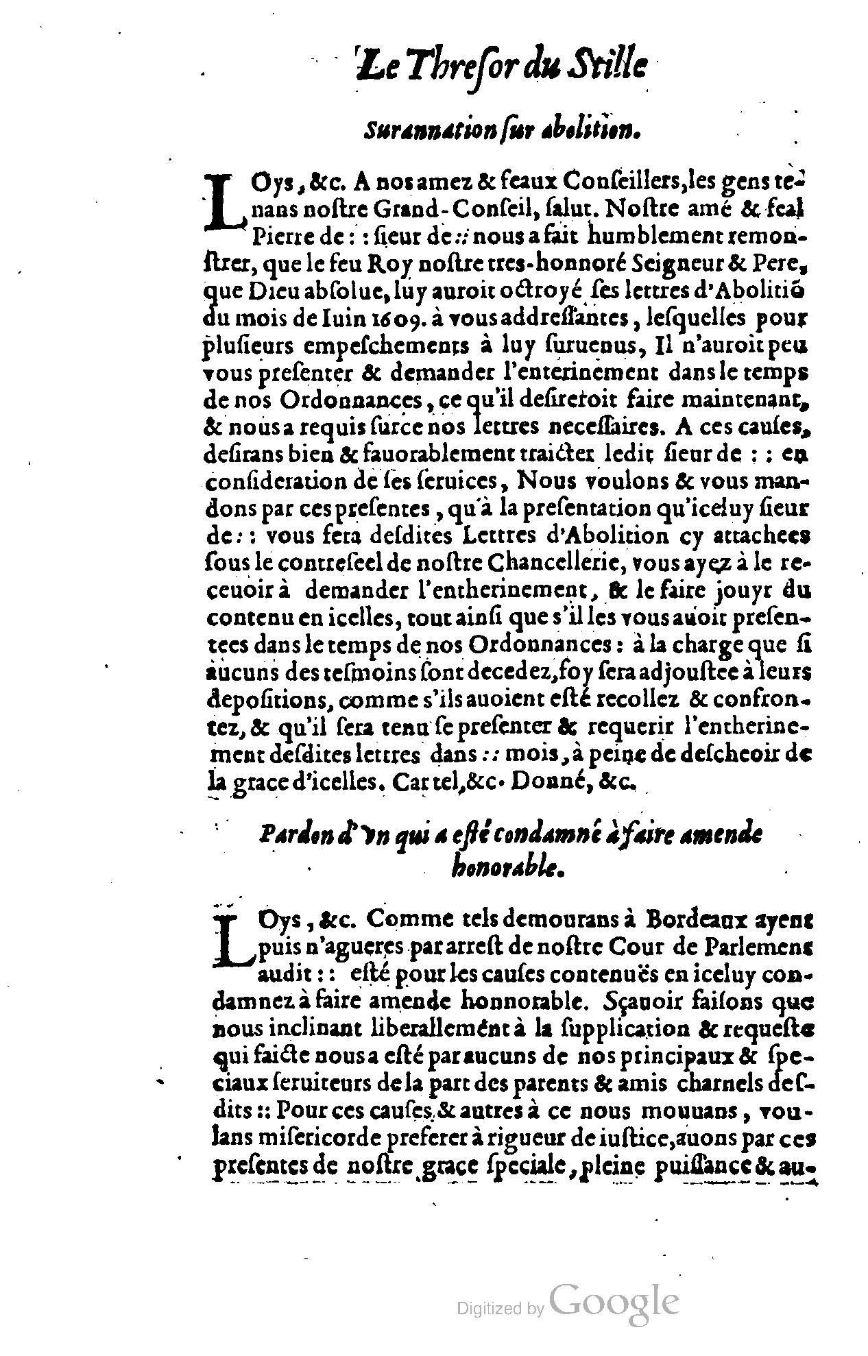 1614 - Jean Richer - Trésor du nouveau style et protocole de la chancellerie de France - BSB Munich