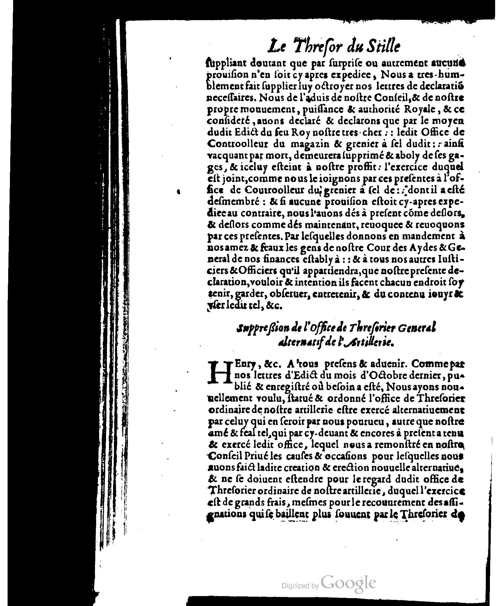 1614 - Jean Richer - Trésor du nouveau style et protocole de la chancellerie de France - BSB Munich