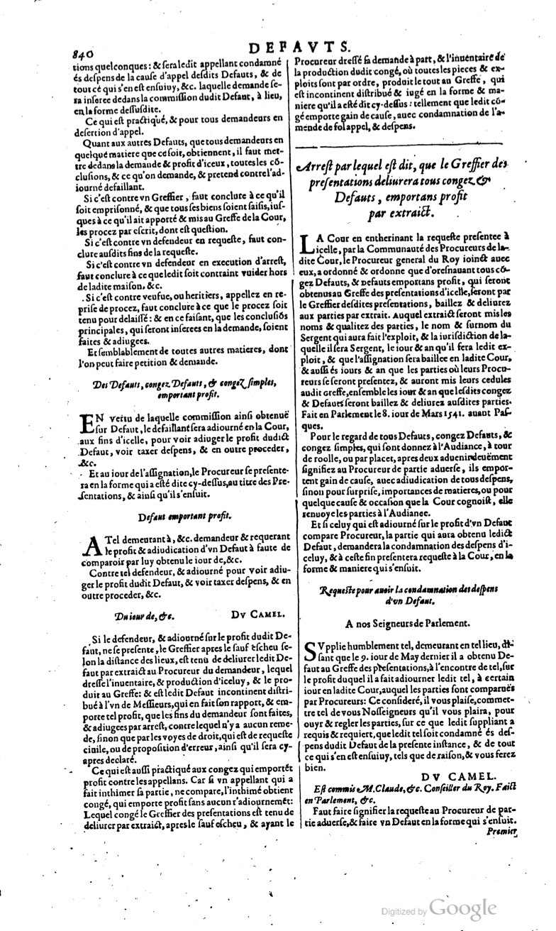 1629 - Veuve Nicolas Buon - Trésor du droit français (29620 T. 1) - BM Lyon