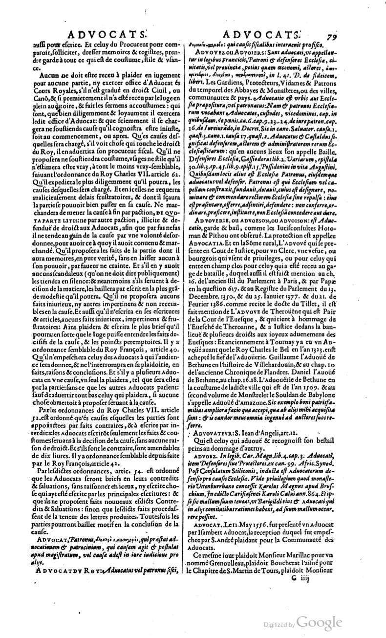 1629 - Veuve Nicolas Buon - Trésor du droit français (21754 T. 1) - BM Lyon 1629 - Veuve Nicolas Buon - Trésor du droit français (21754 T. 1) - BM Lyon