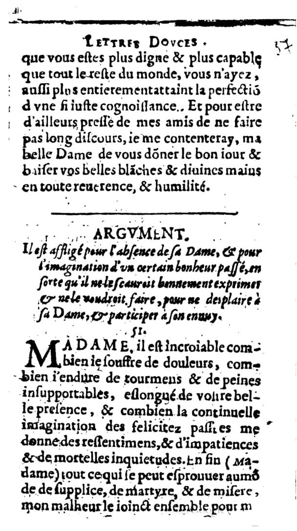 1624 - Nicolas Oudot - Trésor des lettres douces et amoureuses - BNC Florence