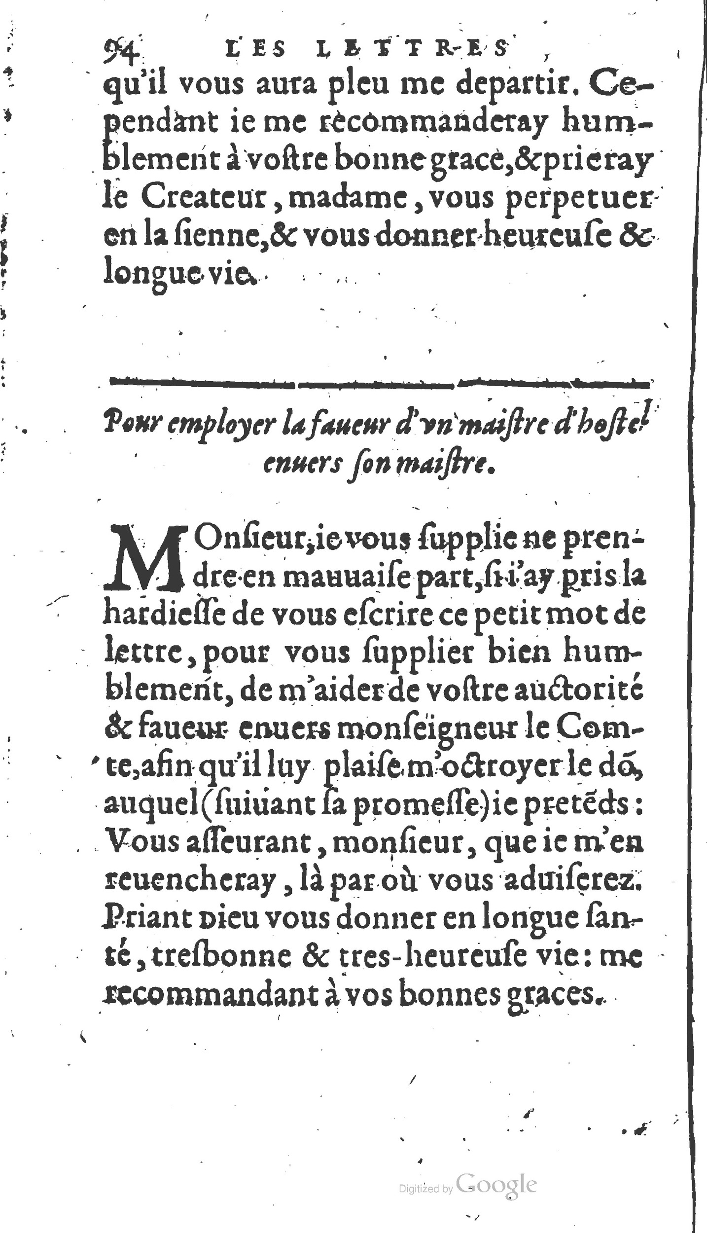 1604 - Fleury Bourriquant - Nouveau Trésor des secrétaires - British Library