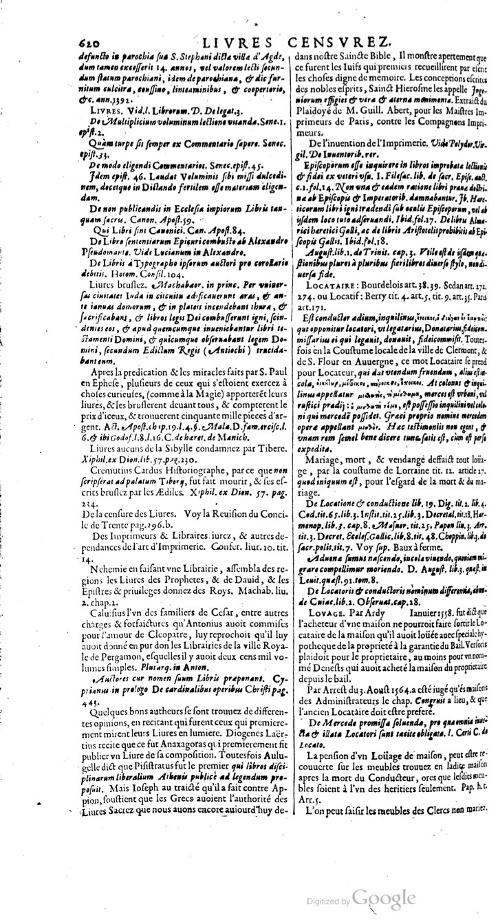 1629 - Veuve Nicolas Buon - Trésor du droit français (29620 T. 2) - BM Lyon