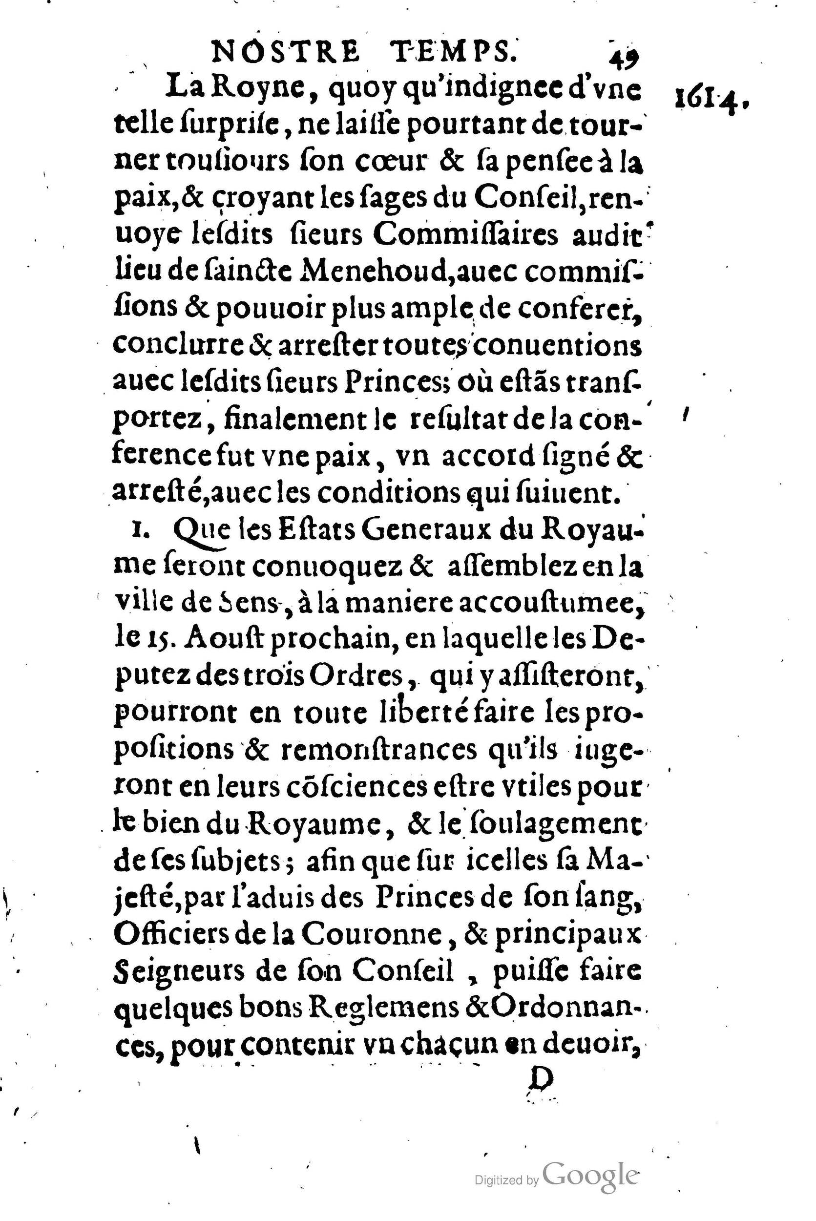 1623 - Joseph Bouillerot - Trésor de l’histoire générale de notre temps - BM Lyon