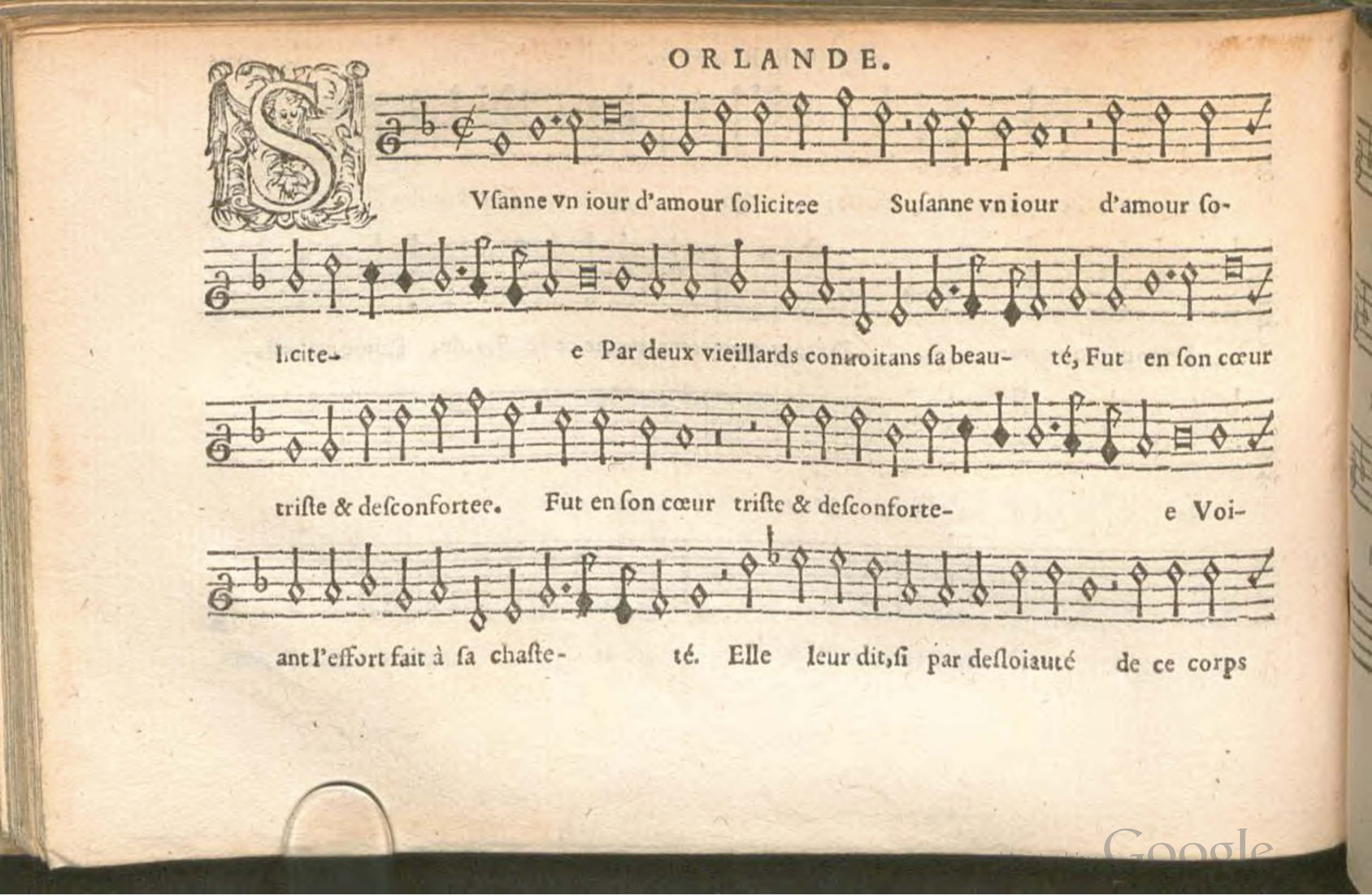 1576 - [Pierre de Saint-André] - Trésor de musique d’Orlande de Lassus Superius - BSB Munich