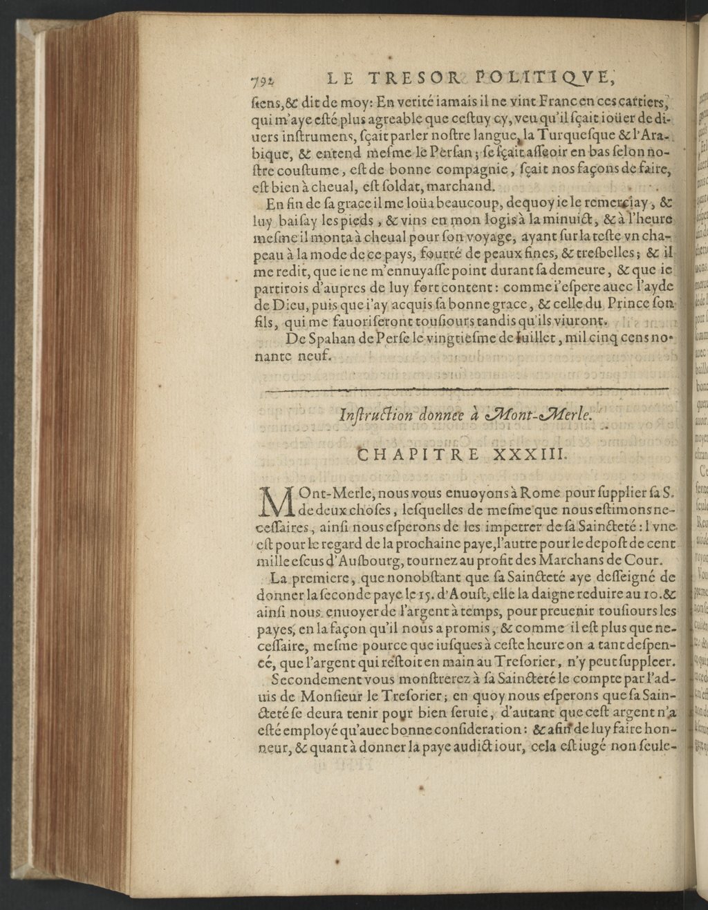 1608 - Nicolas Du Fossé - Trésor politique - BnF Tolbiac