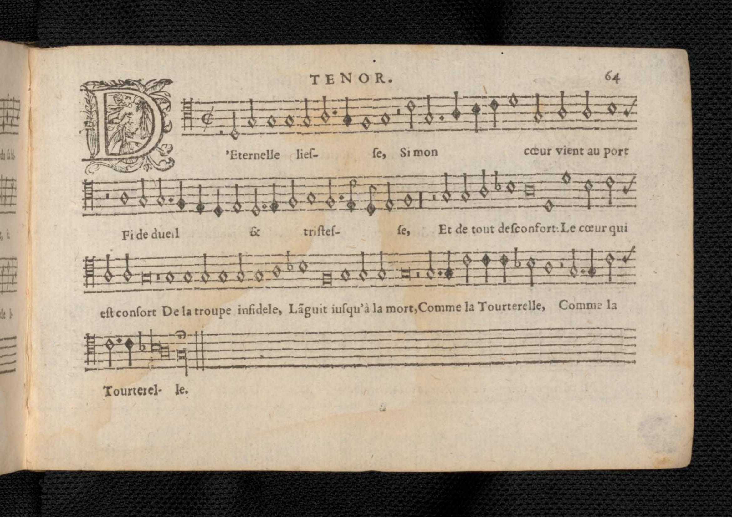 1576 - [Pierre de Saint-André] - Trésor de musique d’Orlande de Lassus Tenor - KBR Bruxelles