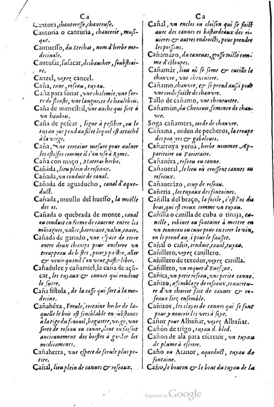 1621 - Adrian Tiffaine - Trésor des deux langues espagnole et française - BM Lyon