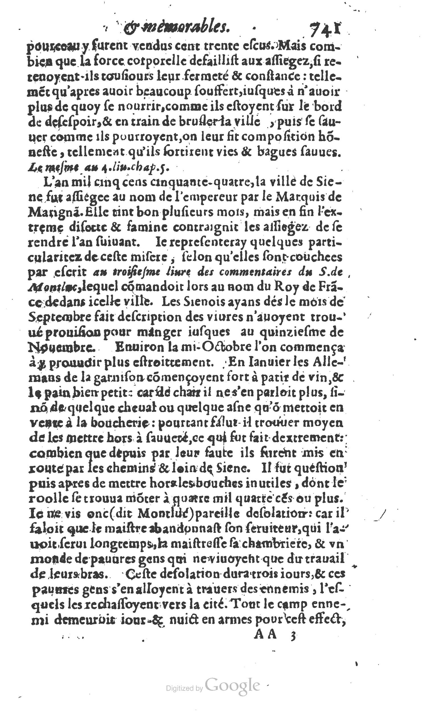 1610 - Paul Marceau - Trésor d’histoires admirables et mémorables - Princeton