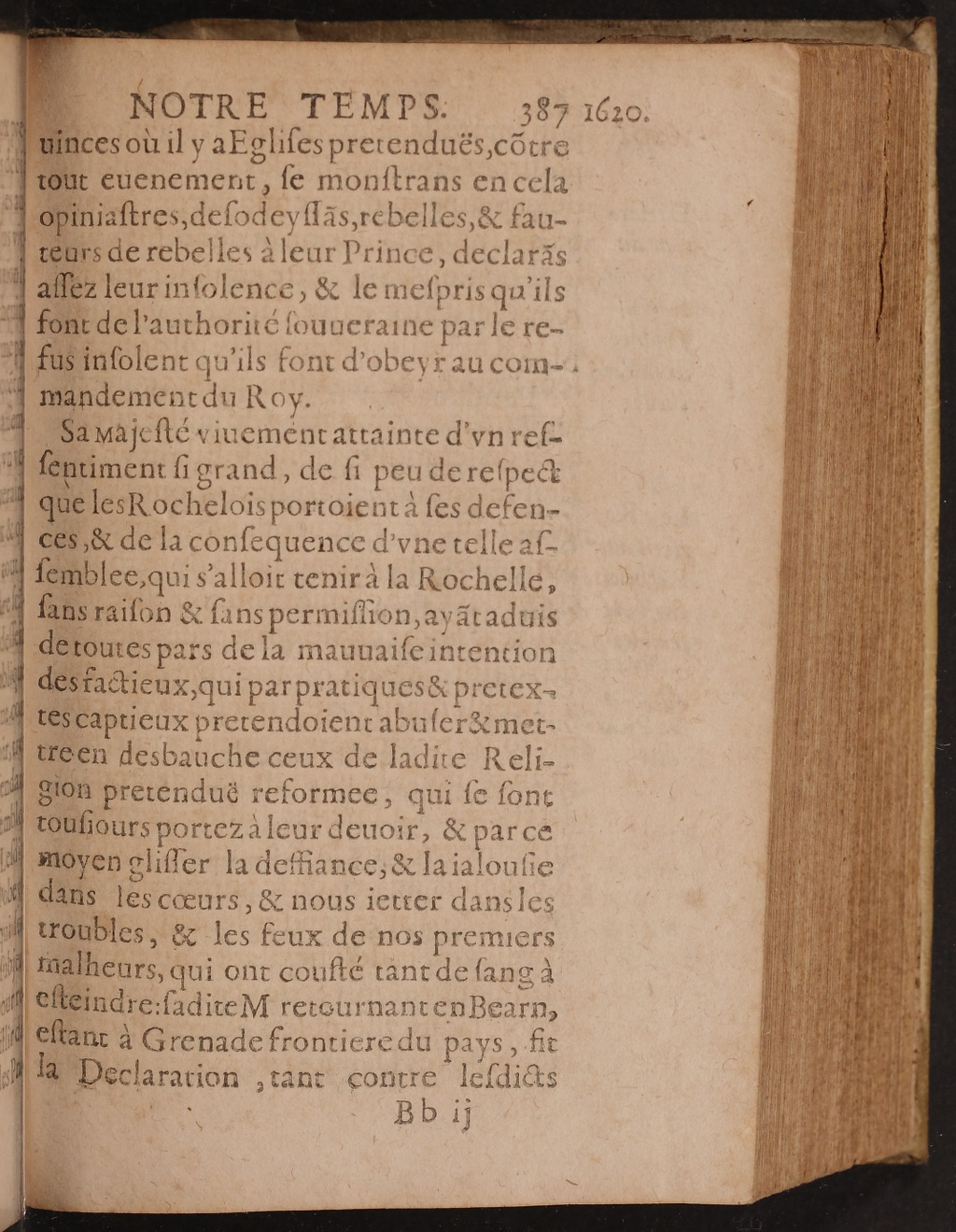 1626 - Joseph Bouillerot - Trésor de l’histoire générale de notre temps - BnF Arsenal