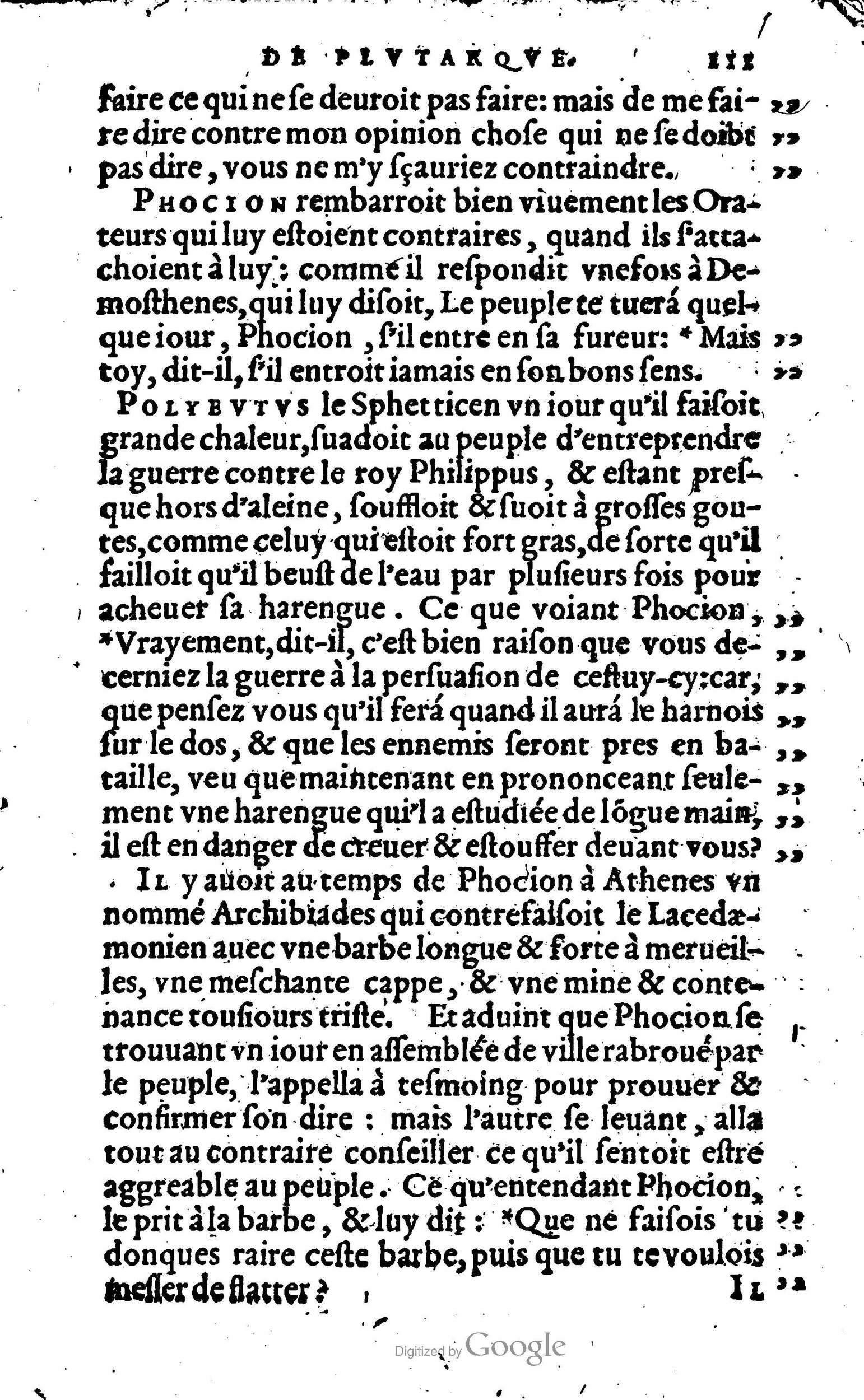 1568 - Willem Silvius - Trésor des vies de Plutarque - Anvers Plantin-Moretus