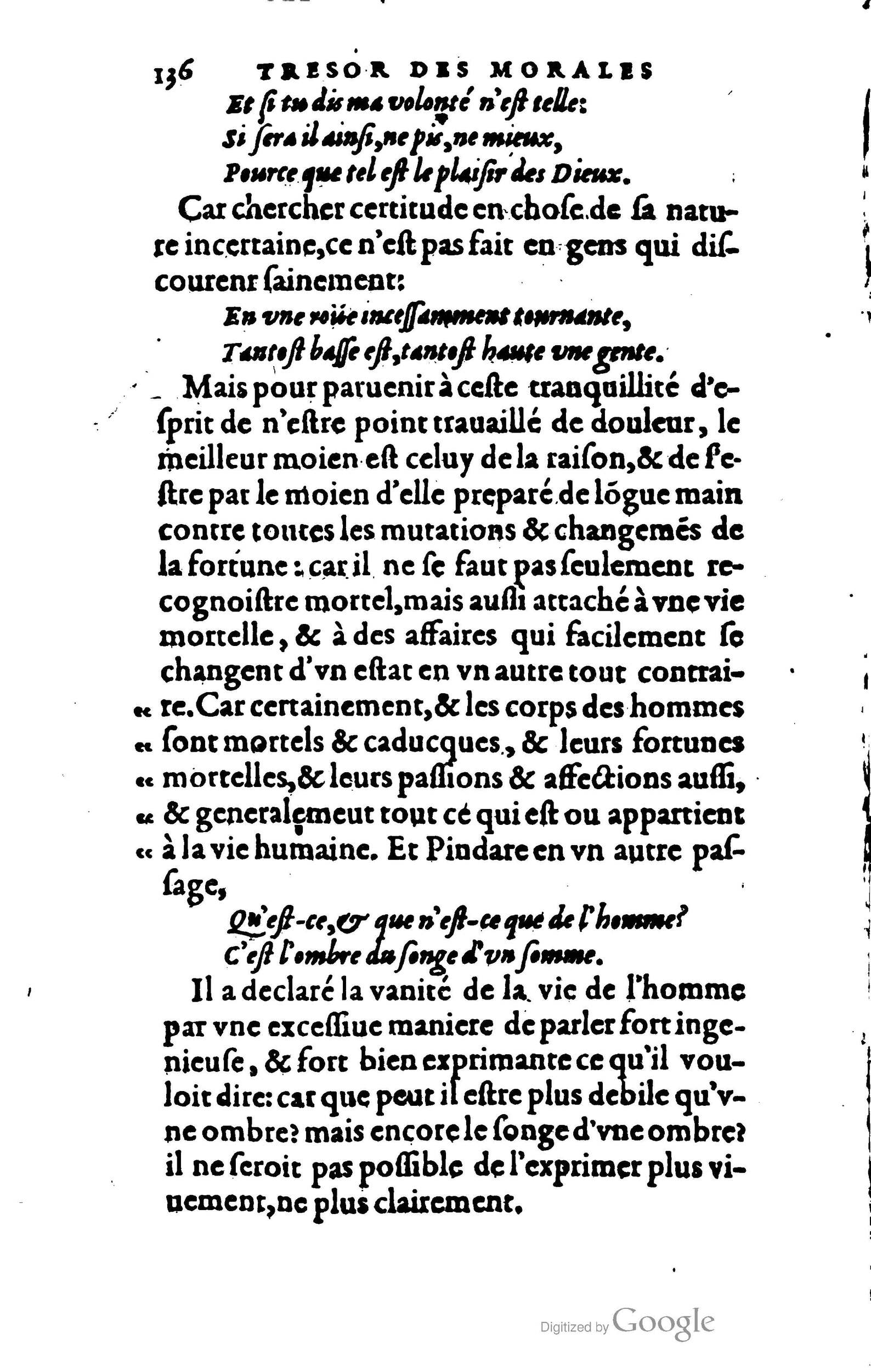 1578 - Jean Poupy - Trésor des morales de Plutarque - BSB Munich