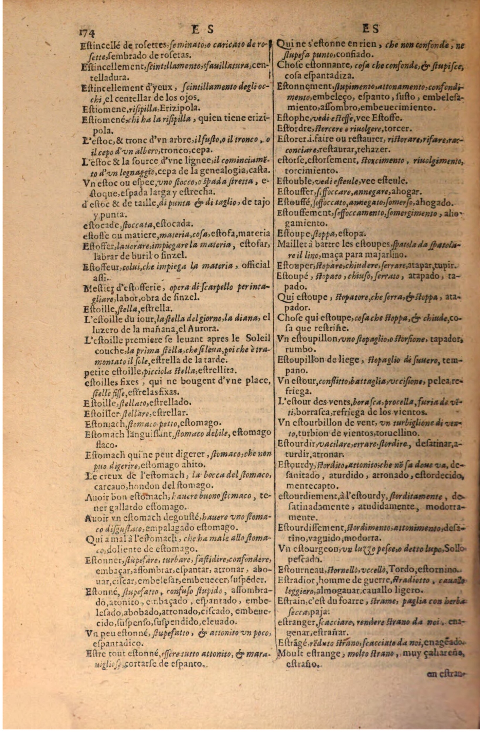 1616 - Pierre de la Rovière - Trésor des trois langues (Seconde partie) - BSB Munich