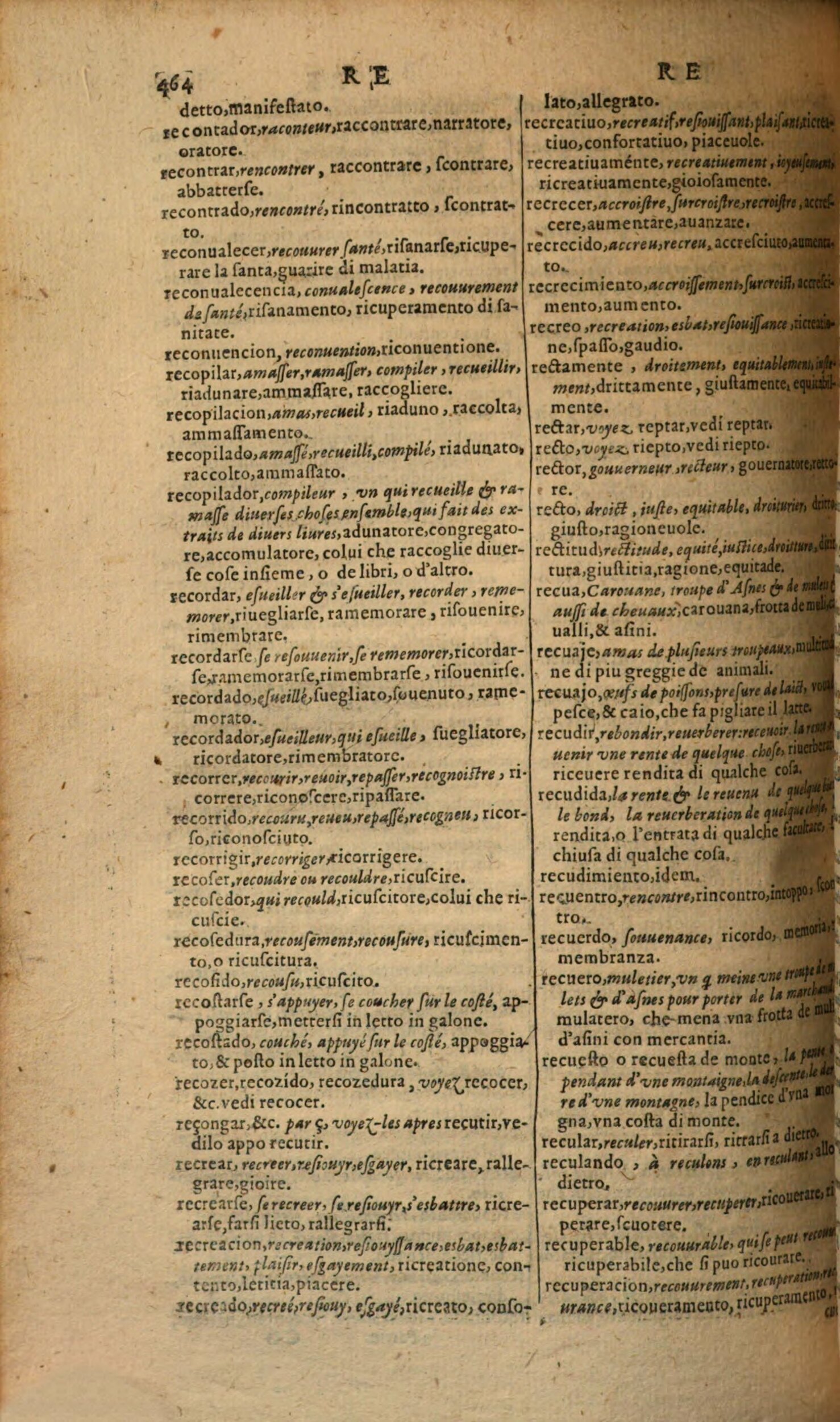1617 - Samuel Crespin - Trésor des trois langues espagnole, française et italienne (Première partie) - Regensburg