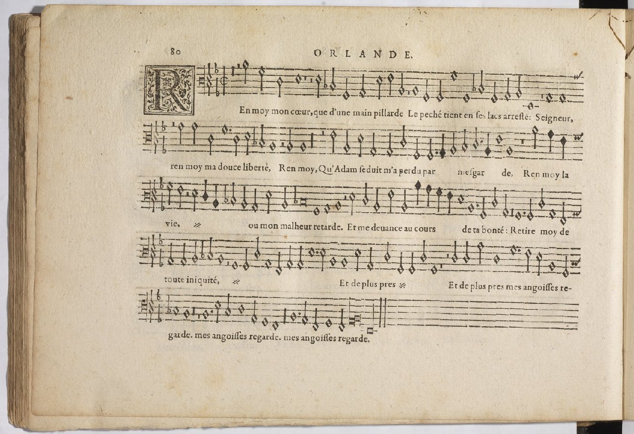 1594 - Paul Marceau - Trésor de musique d&#039;Orlande de Lassus, Superius, Bassus, Tenor, Quinta pars - BnF