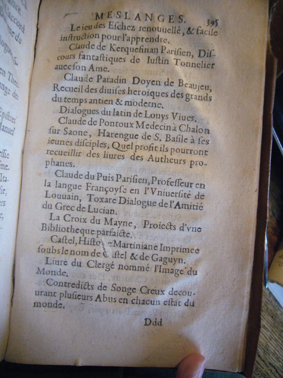 1602 - François Jacquin - Trésor des bons esprits français - BnF Arsenal