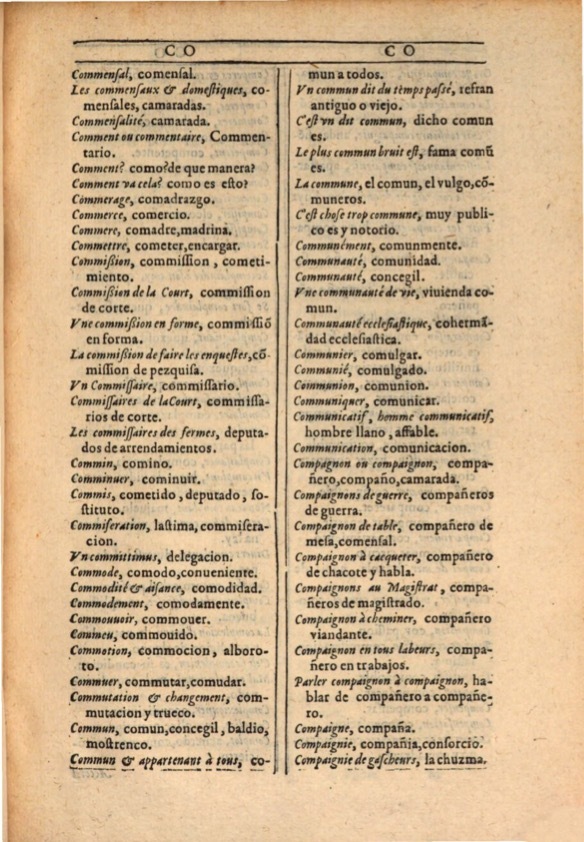 1607 - Marc Orry - Trésor des deux langues espagnole et française (Première et Seconde parties) - ÖNB Wien 1607 - Marc Orry - Trésor des deux langues espagnole et française (Première et Seconde parties) - ÖNB Wien