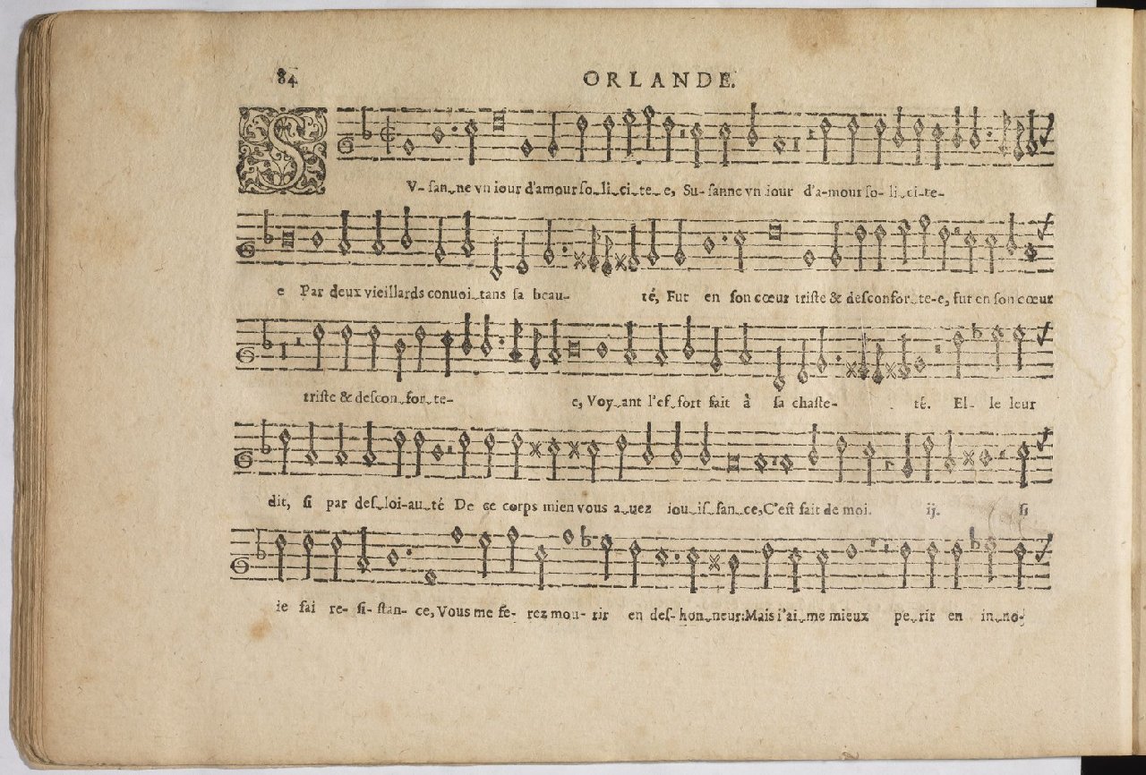 1594 - Paul Marceau - Trésor de musique d&#039;Orlande de Lassus, Superius, Bassus, Tenor, Quinta pars - BnF