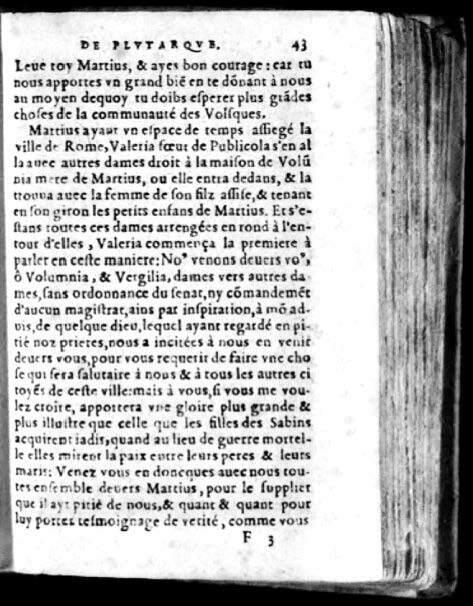 1574 - Benoît Rigaud - Trésor des vies de Plutarque - Avignon