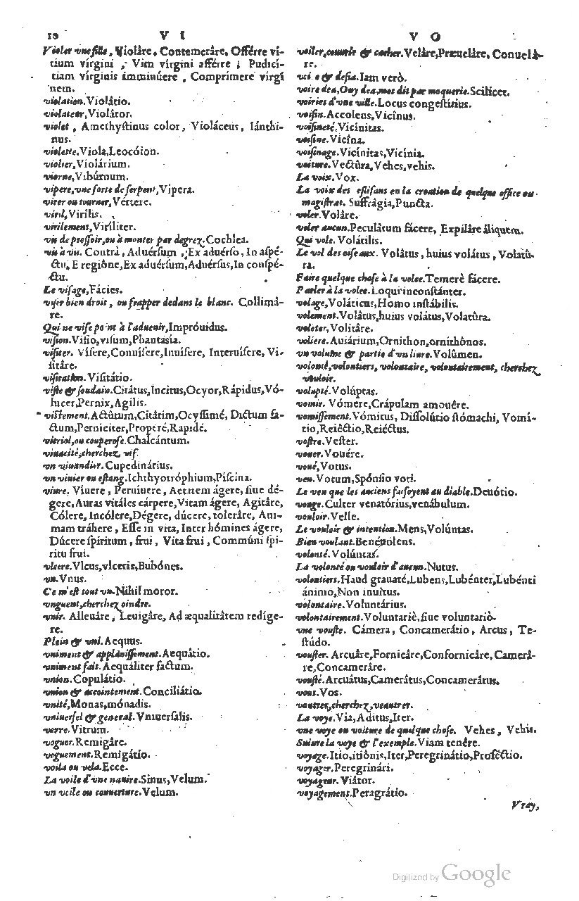 1585 - Simphorianum Beraud et Stephanum Michaëlem - Trésor des mots et traits français - Barcelone