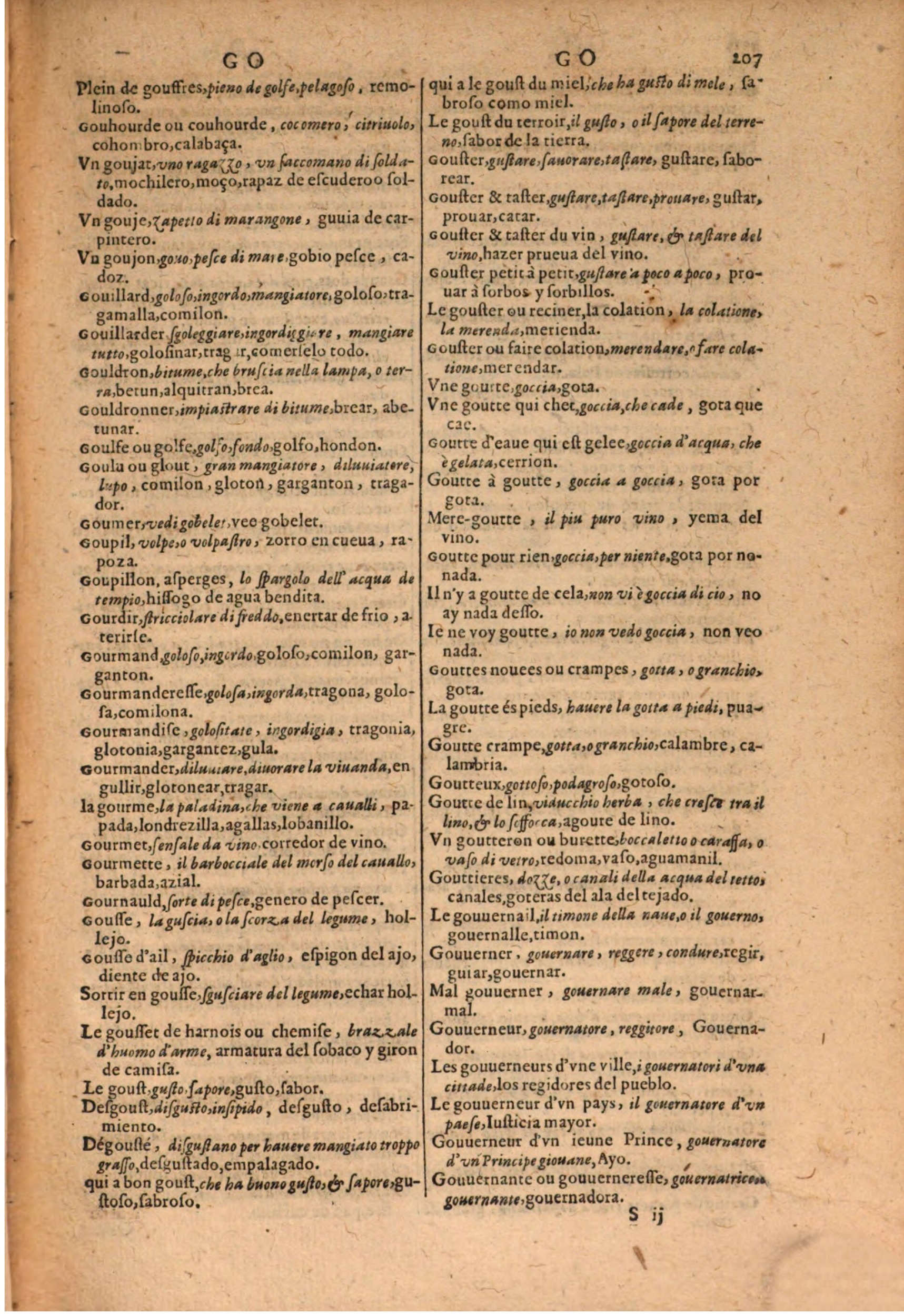 1616 - Pierre de la Rovière - Trésor des trois langues (Seconde partie) - BSB Munich