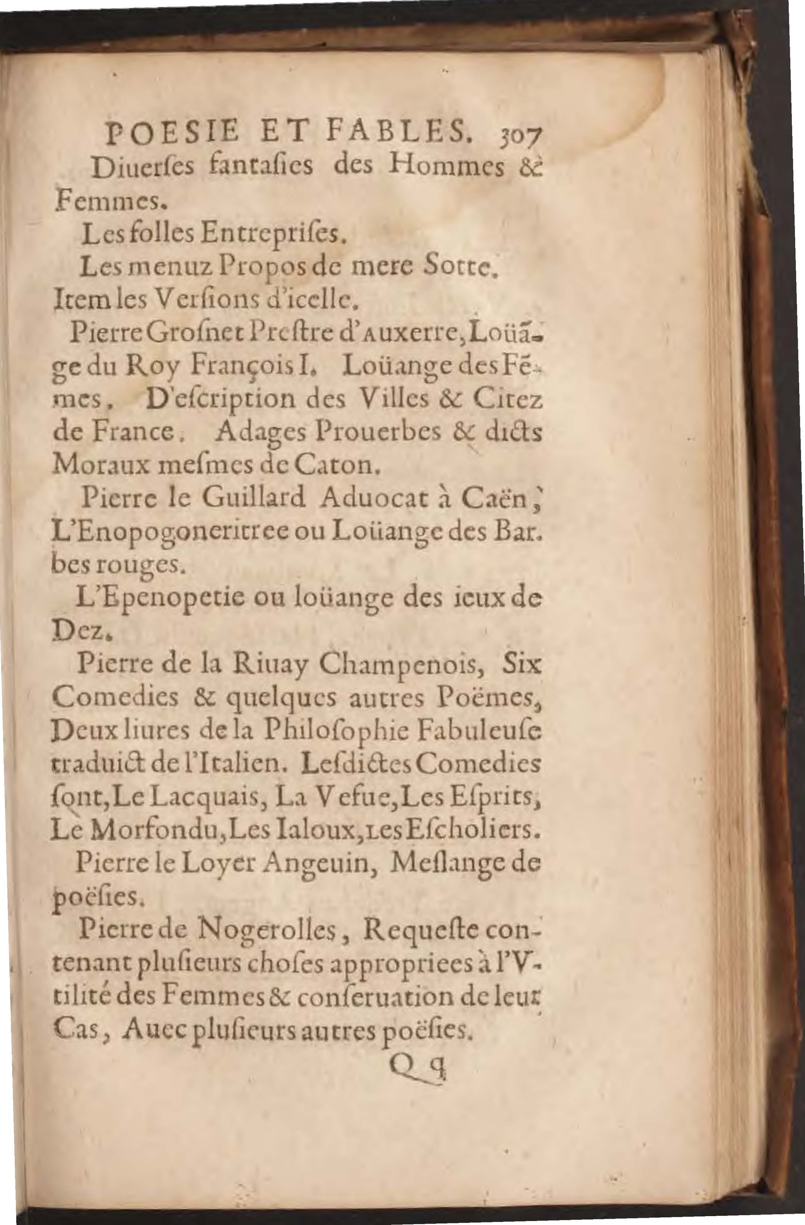 1602 - François Jacquin - Trésor des bons esprits français - BnF Arsenal