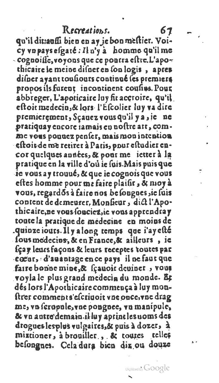 1611 - Jean Osmont - Trésor des récréations - BSB Munich