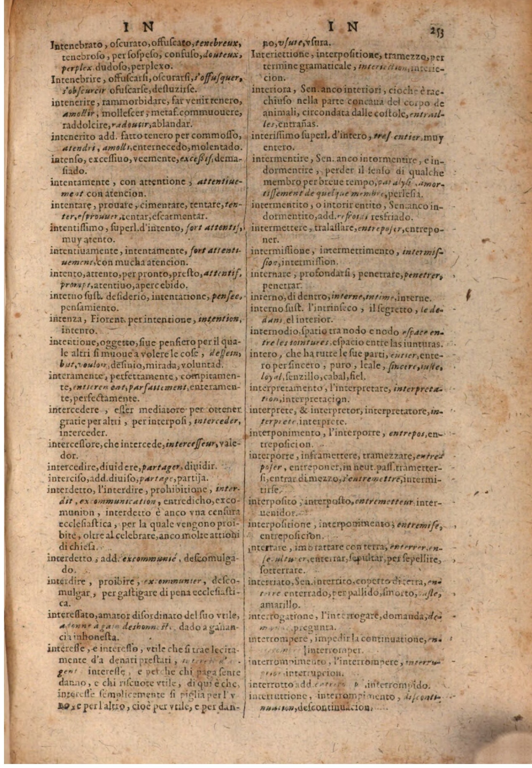 1637 - Jacques Crespin - Trésor des trois langues (Trois parties) - BSB Munich