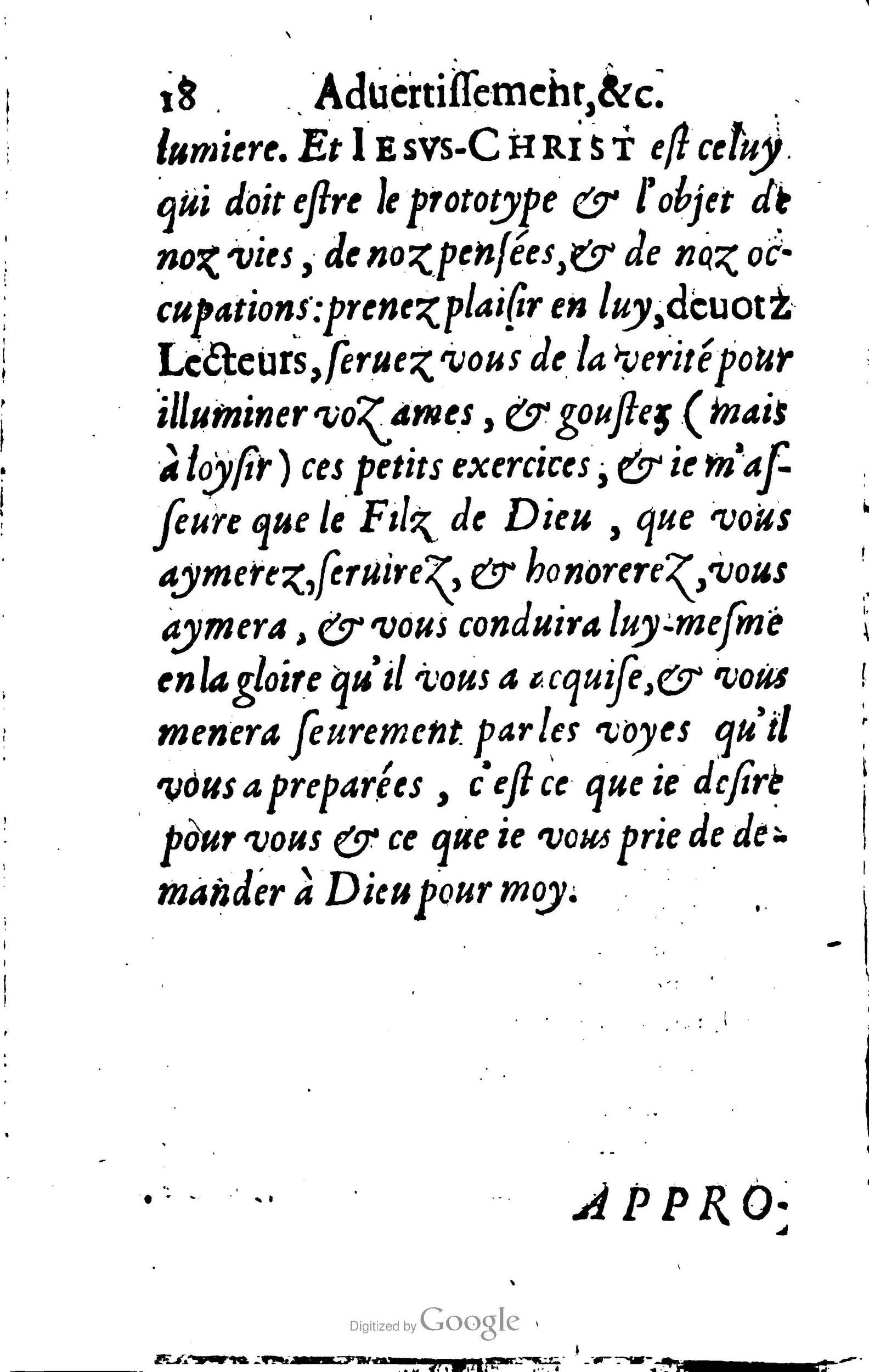 1633 - François Waudré - Trésor spirituel contenant les excellences du christianisme - BM Lyon