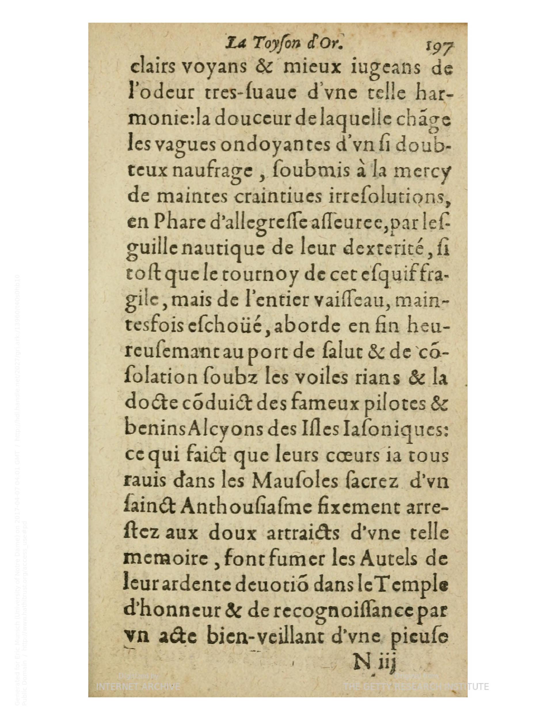 1612 - Charles Sevestre - Toison d’or ou la fleur des trésors - Getty Research Institute