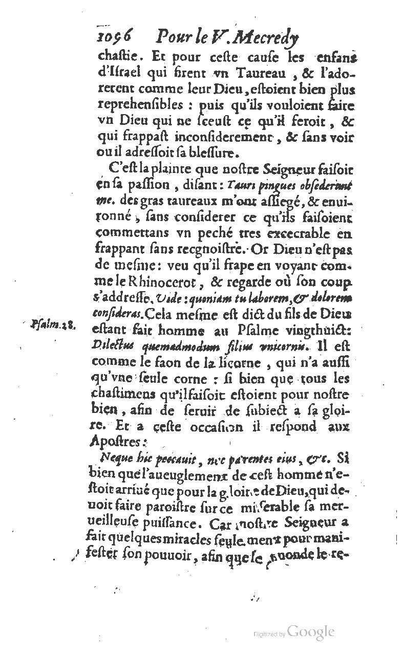 1607 - Nicolas Du Fossé - Trésor quadragésimal - T 01 - BM Lyon