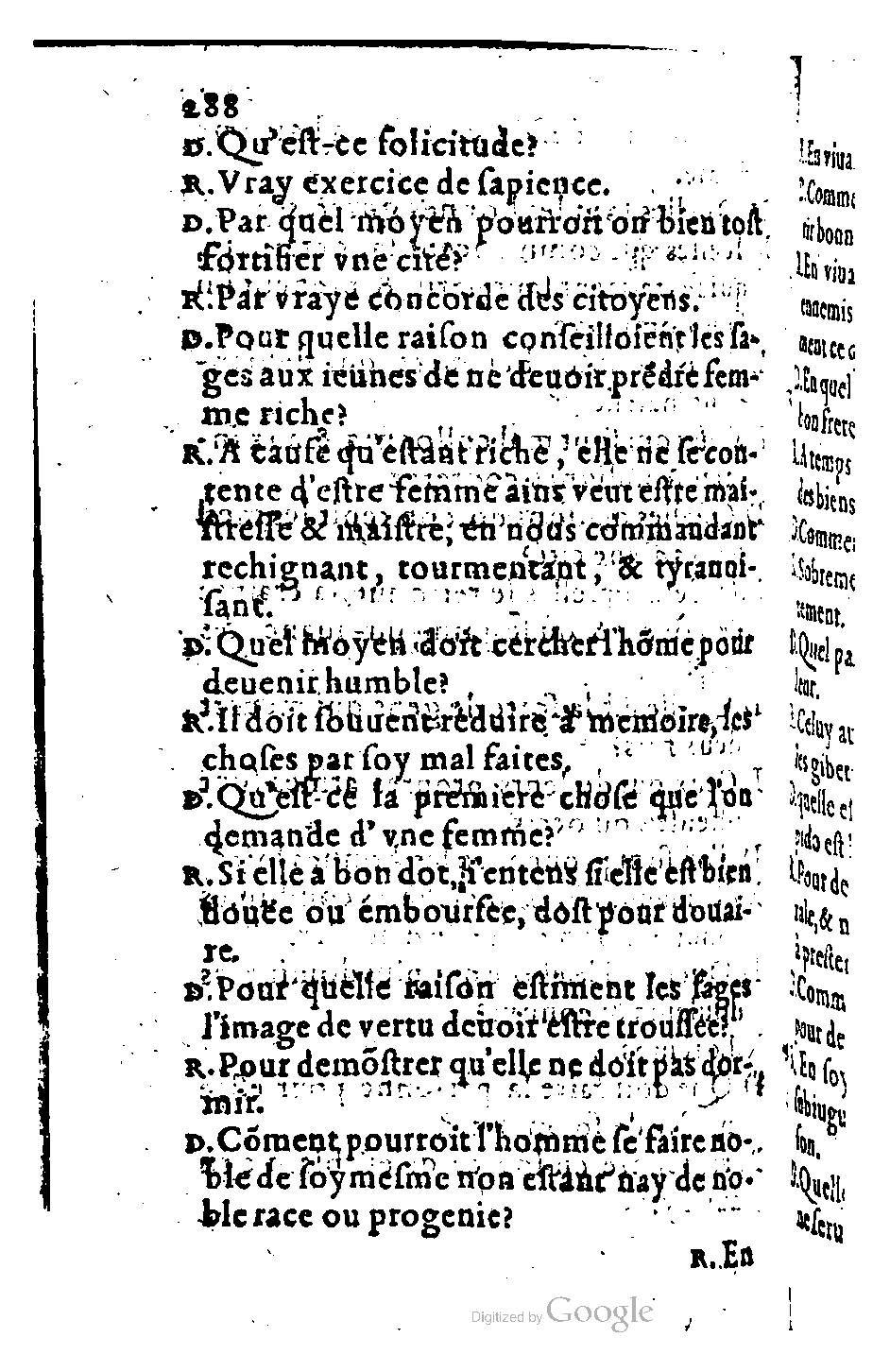 1582 - Nicolas Bonfons - Trésor des sentences dorées - BM Lyon 1582 - Nicolas Bonfons - Trésor des sentences dorées - BM Lyon