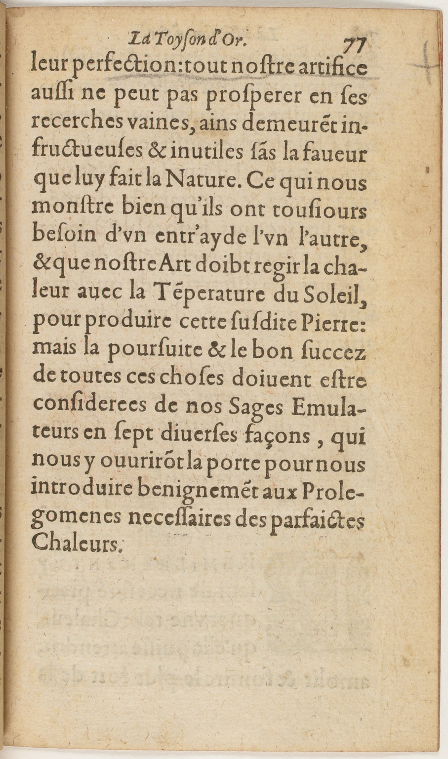 1612 - Charles Sevestre - Toison d’or ou la fleur des Trésors - BnF