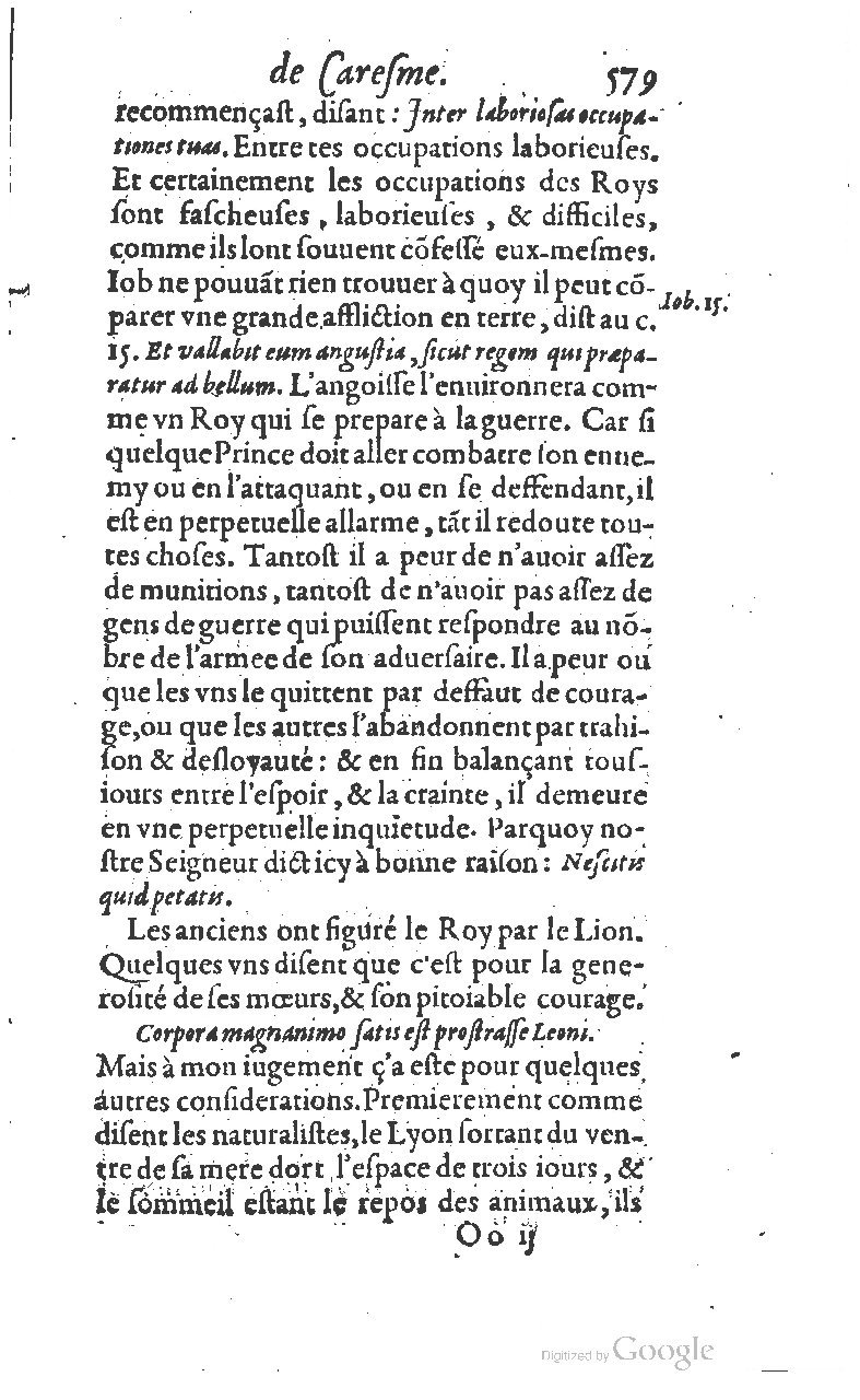 1607 - Nicolas Du Fossé - Trésor quadragésimal - T 01 - BM Lyon