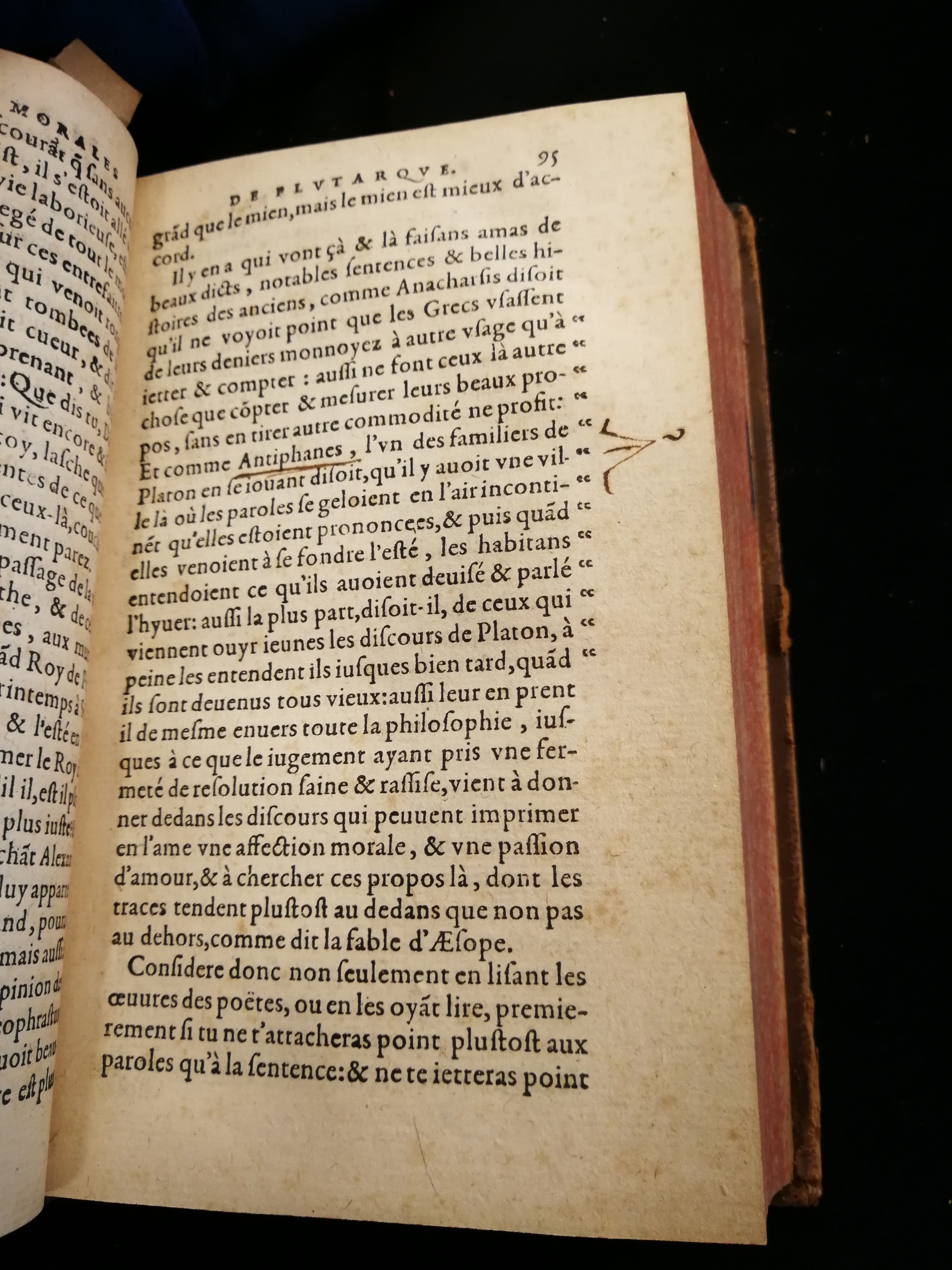 1577 - Jean Poupy - Trésor des morales de Plutarque - Les Méjanes, Aix-en-Provence