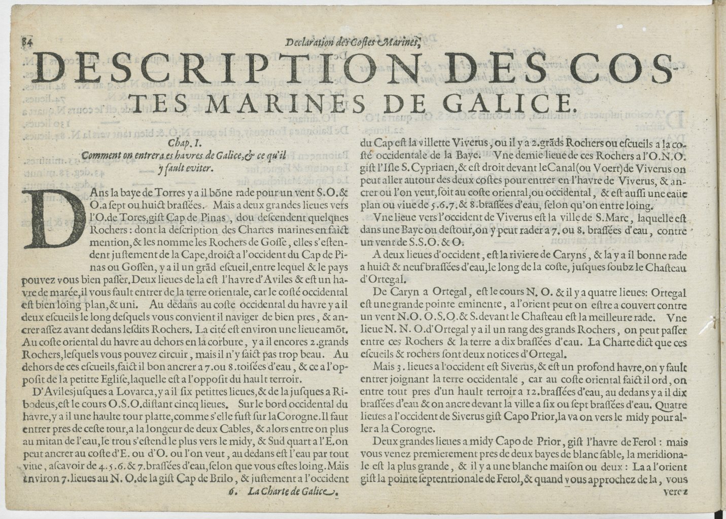 1601 - Bonaventure d’Aseville - Trésorerie ou cabinet de route marinesque - BnF