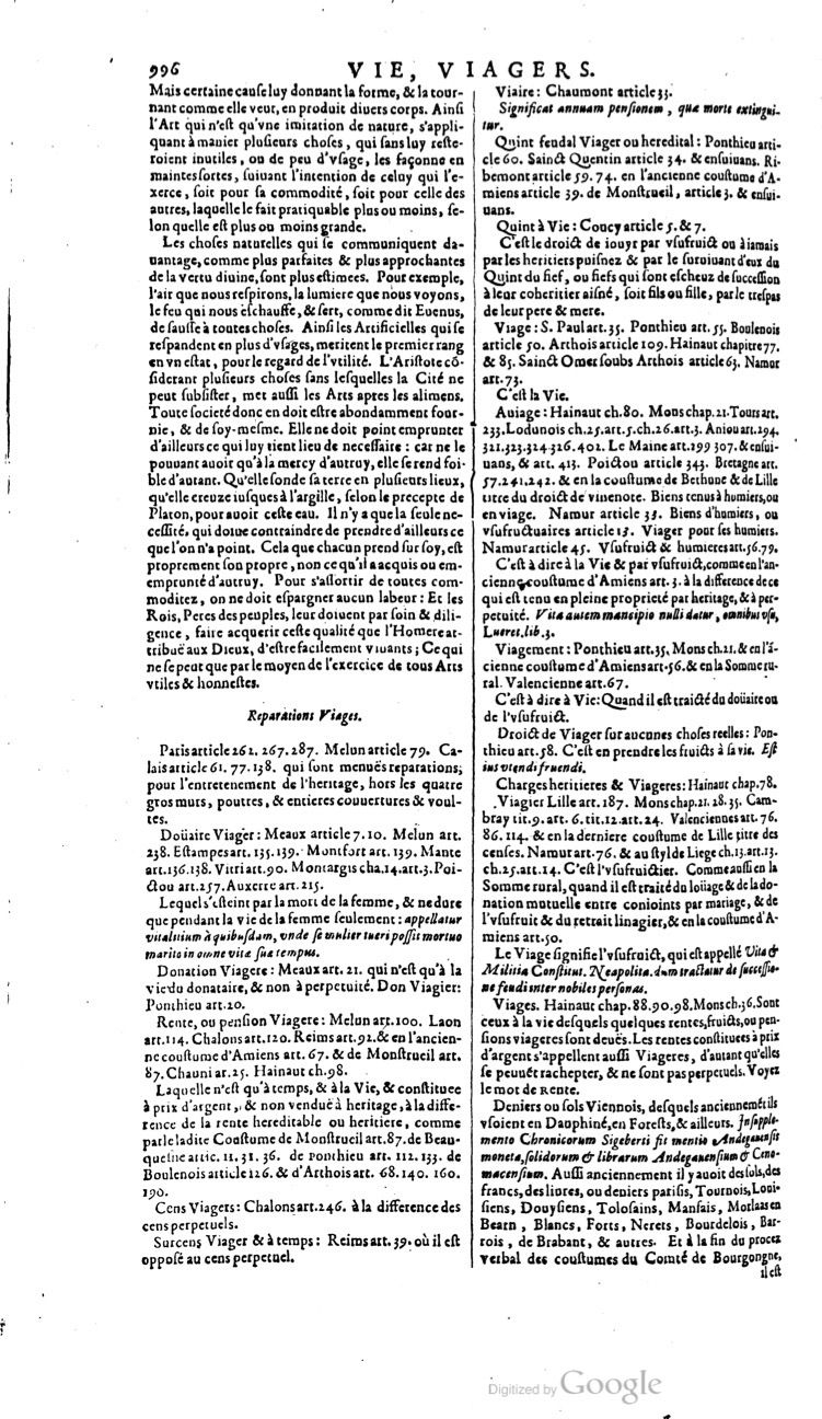 1629 - Veuve Nicolas Buon - Trésor du droit français (21754 T. 3) - BM Lyon