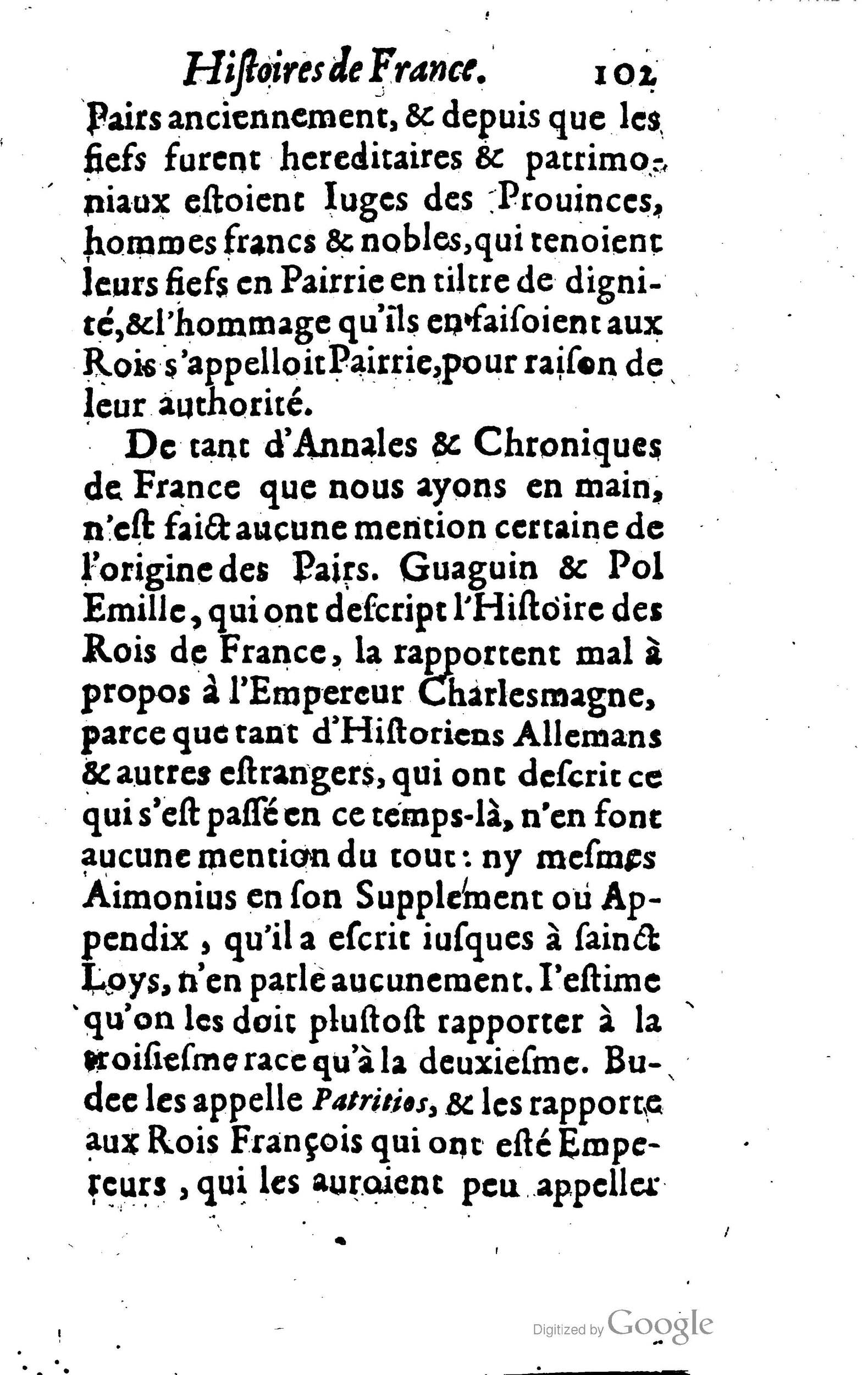 1619 - Jean Corrozet - Trésor des histoires de France - BSB Munich