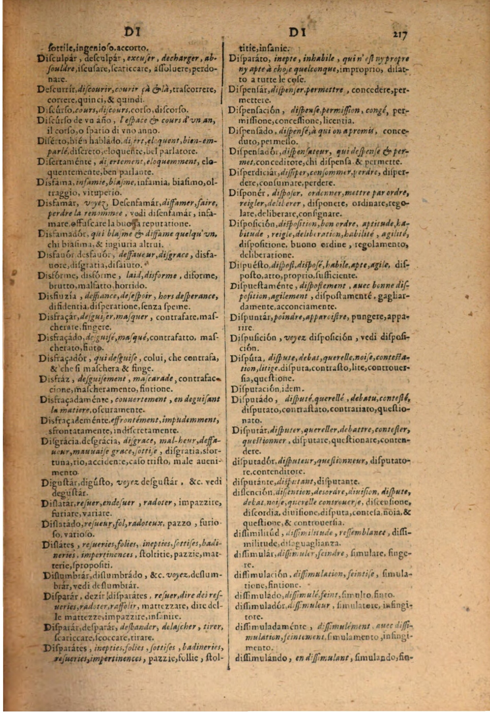 1606 Samuel Crespin Thresor des trois langues, francoise, italiene et espagnolle - BSB-235.jpeg