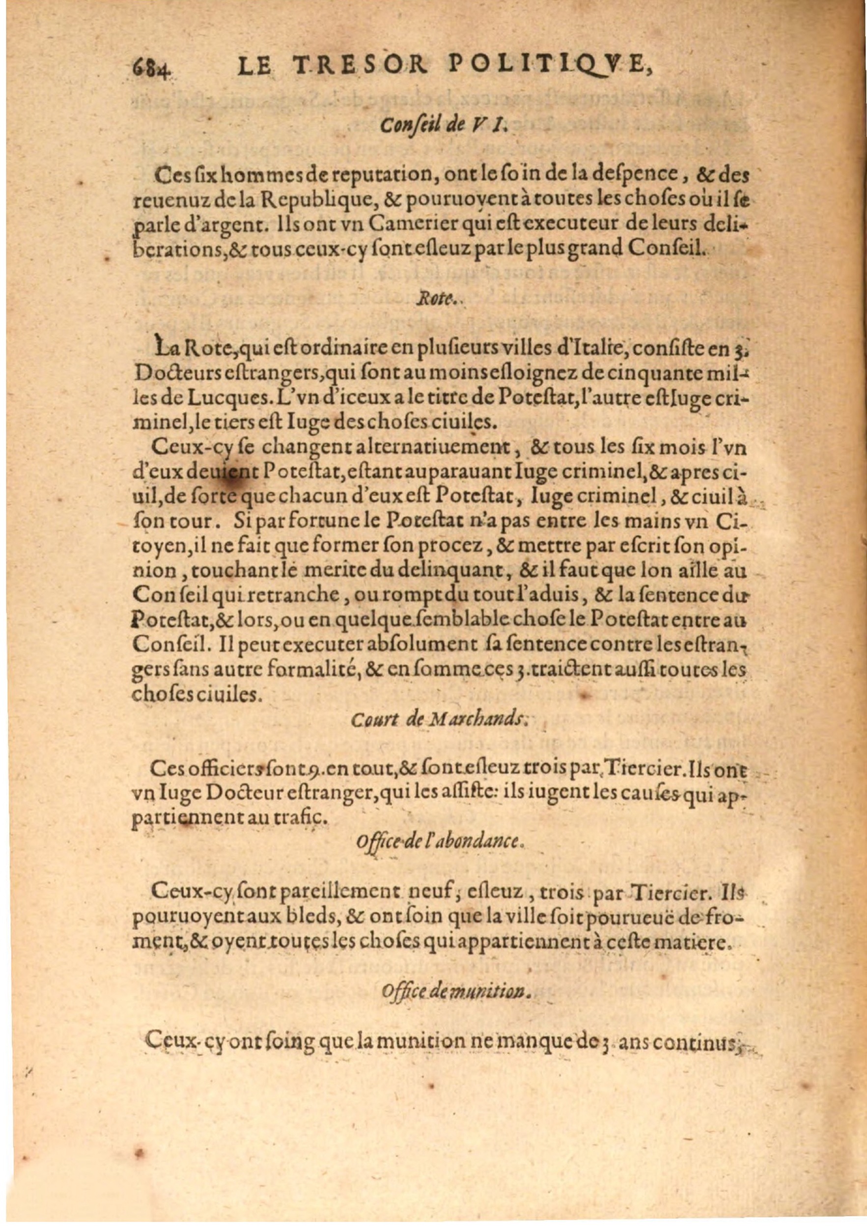 1608 - Nicolas Du Fossé - Trésor politique - BSB Munich