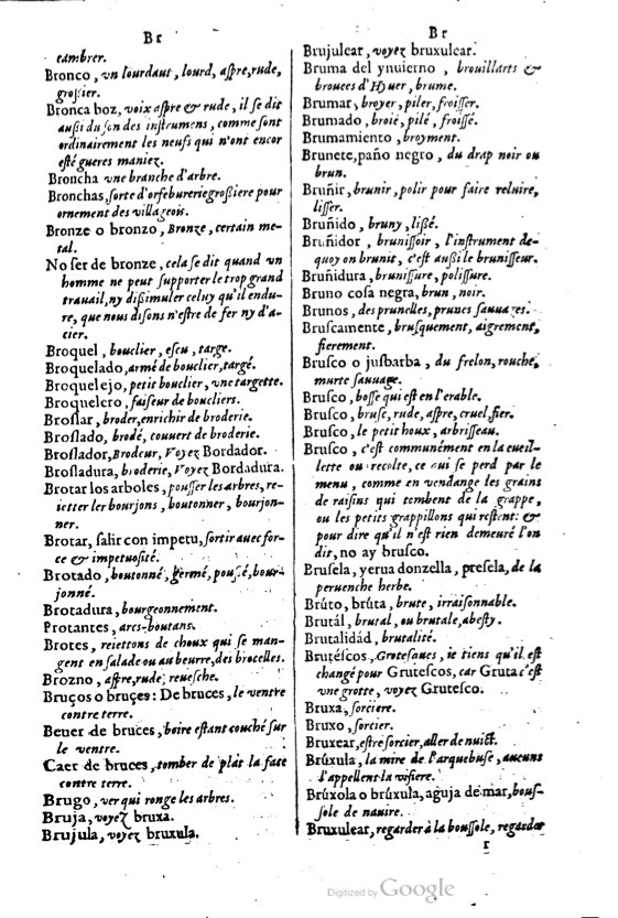 1621 - Adrian Tiffaine - Trésor des deux langues espagnole et française - BM Lyon