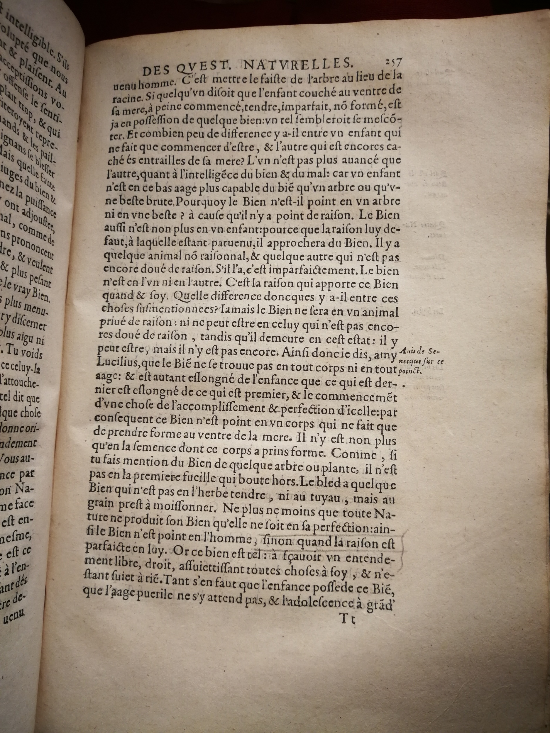 1590 (= 1595) - Jean Houzé - Œuvres morales et mêlées de Sénèque, Trésor de philosophie morale - T. 2 - BnF