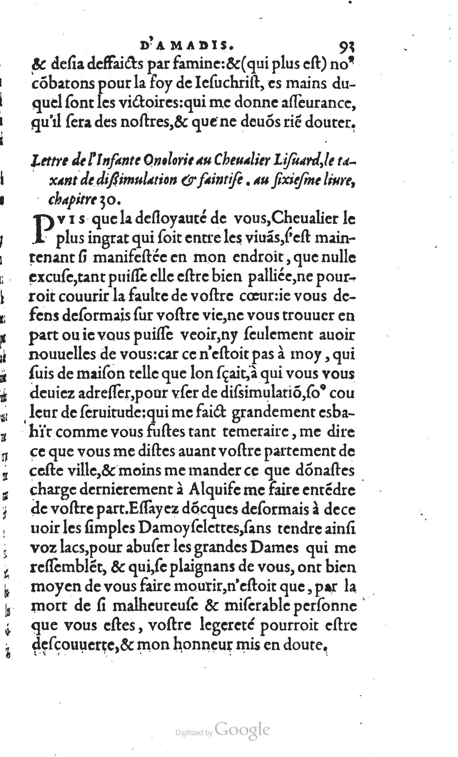 1560 - Vincent Sertenas et Gilles Robinot - Trésor des Amadis - British Library