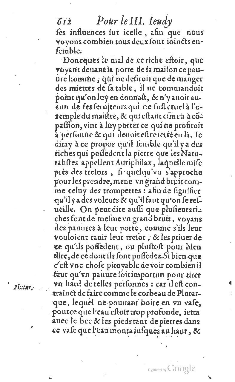 1607 - Nicolas Du Fossé - Trésor quadragésimal - T 01 - BM Lyon