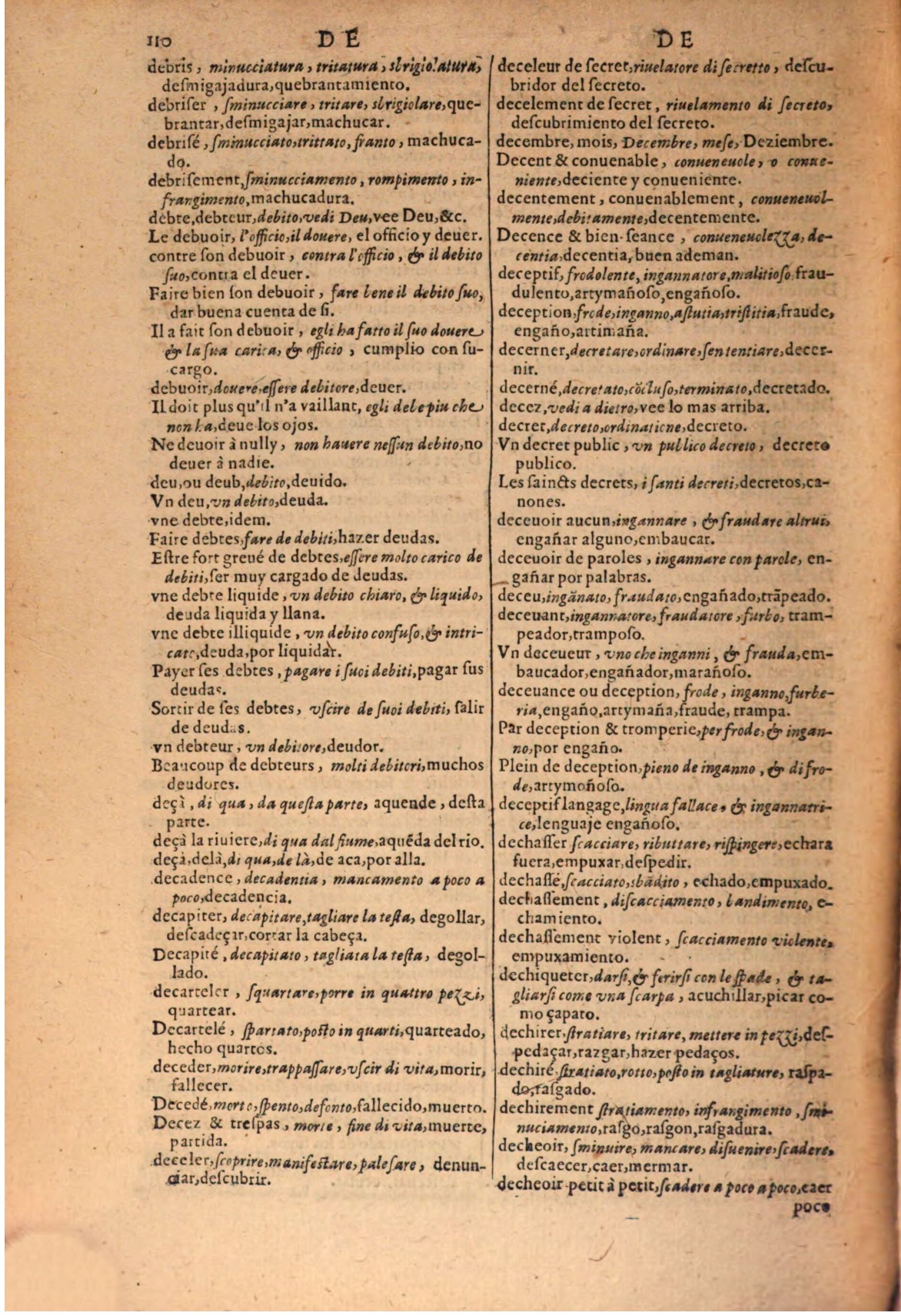 1616 - Pierre de la Rovière - Trésor des trois langues (Seconde partie) - BSB Munich